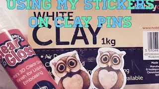 A vlog where I create pins with air dry clay