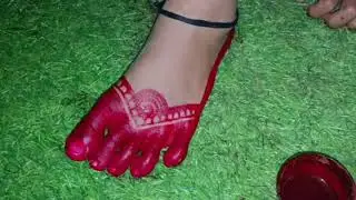 Alta design ❤️ Bangali alta kaise lgate hai beautiful alta design ❤️🥰#altadesign 