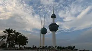 Exploring Kuwait Towers: Walking Around Central Kuwait in December 2023