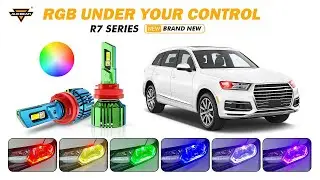 How To Connect R7 Series RGB Remote Control LED Headlight Bulb/DRL/Fog Light