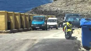 The scuba bus at Wied iz Zurrieq in Malta