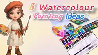 Watercolour painting ideas // Scenery painting . 