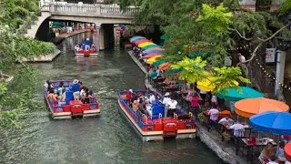 San Antonio River Boat Tour, Texas | Travel Vlog