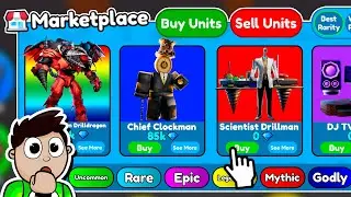 Toilet Tower Defense STORE Units ONLY CHALLENGE! (Roblox)