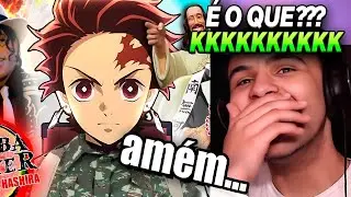 KIMETSU NO YAIBA E O QUARTEL HASHIRA | Flypitos React