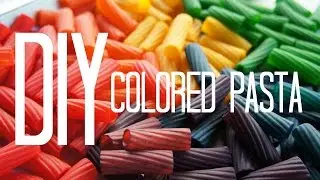 How to Make Colored Pasta - Dyeing Pasta Beads
