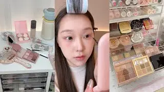 ASMR MAKEUP & ORGANIZING VANITY 🎀 
