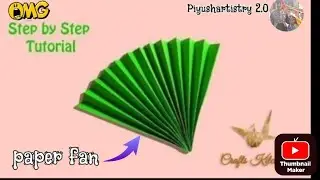 Master the Art of Making a COOL Origami Paper Fan! || origami || paper fan