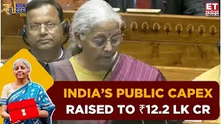 Budget 2026 Live: Nirmala Sitharaman Announces ₹12.2 Lakh Crore Public Capex Increase |Breaking News