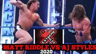 Matt Riddle VS AJ Styles EXTREME RULES 2020 prediction