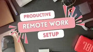 My PRODUCTIVE Remote Work Setup! (4K) #remoteworkspace #workfromhome