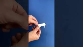 Colmillos de vampiro de origami para Halloween | Dientes de papel de vampiro #shorts