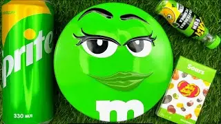 Rainbow Skittles & Chocolate M&M’s Candy Pouring ASMR