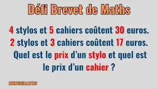 🎯 Défi Brevet : trouve le prix exact de chaque objet !
