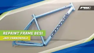 Repaint Frame Sepeda Besi Jadi Cannondale