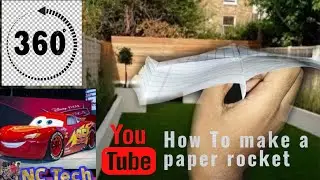 How to make a 360&deg;degrees rotating paper rocket