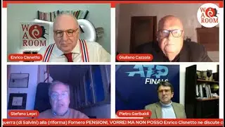 War Room di Enrico Cisnetto con Guliano Cazzola, Pietro Garibaldi e Stefano Lepri