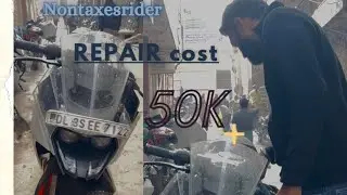 Ktm rc 200 repair cost 😱 50k only for engine ￼#youtube #automobile #youtuber #travel #ktm 