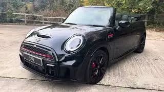 2022 (72) Mini Convertible John Cooper Works in Enigmatic Black metallic.