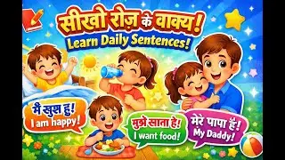 Short English Sentences for Kids | Daily Use English | 2 Words Sentences | English for Beginners