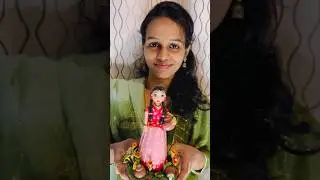 Hand made 🇮🇳village girl with clay😍❤️#clayart #viral #diy