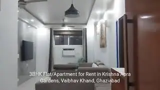 ₹45,000 3BHK 3BathsFlat/Apartment for Rent in Krishna Apra Gardens, Vaibhav Khand, Ghaziabad