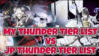 My Updated Thunder Tier List VS JP Thunder Tier List! - Alchemy Stars