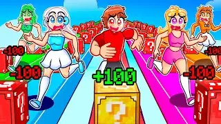 I Secretly Rigged Fortnite Lucky Block RACE With MY CRAZY FAN GIRLS...