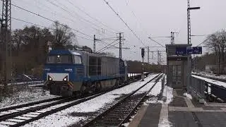BE D21 en RXP 9901 rangeren met twee rongenwagens in Bad Bentheim! (D)