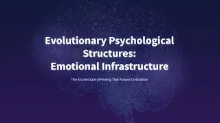 🎥 EPS Part II &ndash; Evolutionary Psychological Structures: Emotional Infrastructure