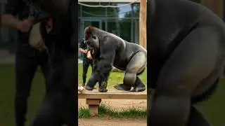 Pig Surprise Broke Gorilla Crazy Jungle Moment #gorilla #wildlife #funny