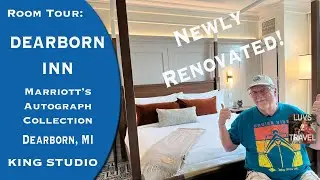 Newly Renovated DEARBORN INN, part of the MARRIOTT BONVOY Autograph Collection. King Room Tour. WOW!
