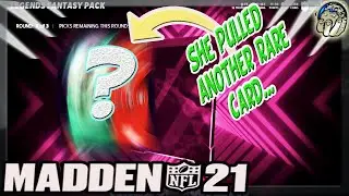 Did EASPORTS JUICE LEGENDS PACKS? She Pulls A RARE CARD! Madden 21 Ultimate Team