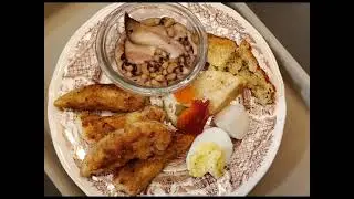 Chicken Tenders, Black eye peas, cornbread, deviled eggs, sliced onion & giardiniera...&hellip;