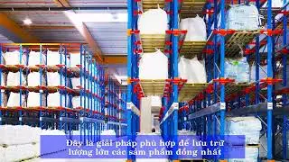 Vận h&agrave;nh kệ Drive In (Drive in racking system) thiết kế tối ưu mật độ lưu trữ h&agrave;ng h&oacute;a
