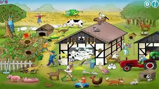 Wimmelbook Sounds APP - On the farm - hidden objects with sound - Wimmelbildspiel mit Ger&auml;uschen