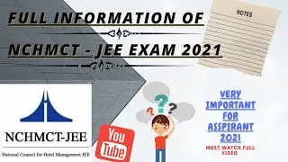 Full Information about NCHMCT JEE  EXAM 2021...!!!!👍👍