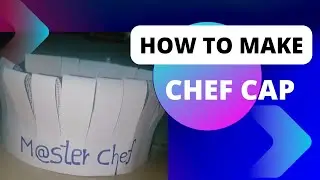 making of chef cap with paper #chefcapmakingvideo #chef l chef cap for kids