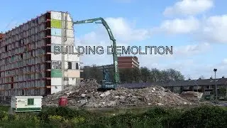 Building Demolition Palenstein Zoetermeer 4K Drone