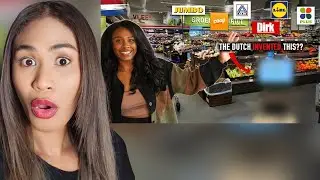 Grocery Shopping in the Netherlands vs USA 🇺🇸🇳🇱 | American Culture Shock