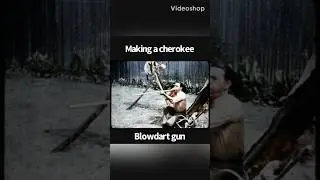 Making a primitive blowgun. #blowgun #primitive #blowdart #nativeamerican #hunting #cherokee #hunt