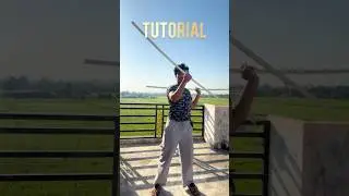 Tutorial Two hand staff spin 2 stick bostaff spin swing | do lathi dono hath se chalana Tutorial