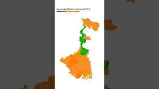 West Bengal Religion Demographics Explained in 60 Seconds! #hindu #muslim #religion #westbengal