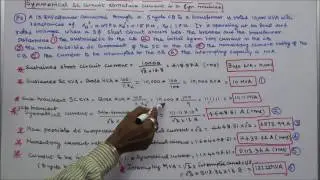 CALCULATION OF SUB-TRANSIENT, TRANSIENT, STEADY STATE REACTANCE &ndash; PART &ndash; 04