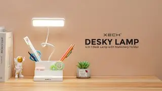 XECH Desky Lamp with Pen Holder | Multifunctional Table Lamp