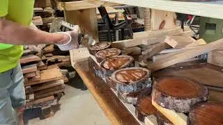 Сушка деревянных слитков таким способом, чтобы предотвратить растрескивание.