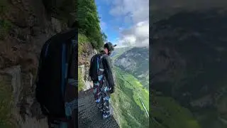 Swizterland Via Ferrata Wingsuit BASE Jump