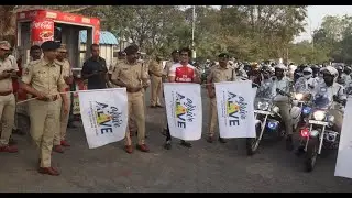 VISUALS OF Arrive Alive Road Safety Campaign: Massive Bike Rally at Jalavihar|Jt.CP Traffic Hyderbad