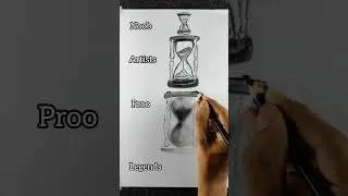 Artists vs legends hourglass drawing || Hourglass drawing #drawing #art #legends #hourglass #shorts