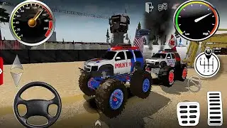 Juegos de Carros - Police Monster Trucks Impossible Driver #2 - Car Extreme Racing Android Gameplay